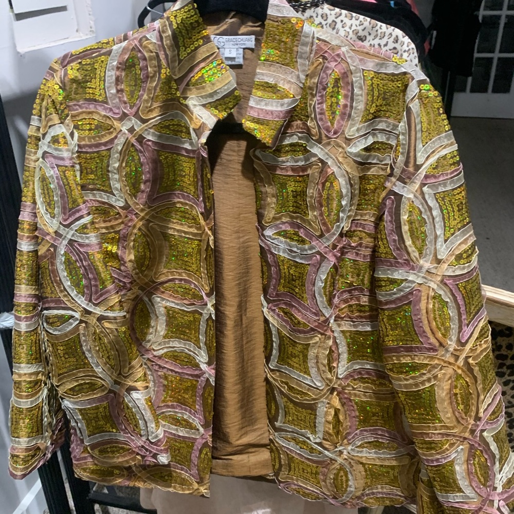 Sequins Cardigan by Grace Chung NY NWT